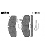 ICER 141889 Комплект тормозных колодок, диско