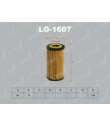 LYNX - LO1607 - Фильтр масляный FORD Mondeo 2.5 07 /Kuga 2.5/Focus II 2.5T 05 , VOLVO C30 06 /C70 06 /S40 06 /S60 05 /S80 08  2.4-2.5T/XC70/90 2.4D 02