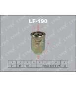 LYNX - LF190 - Фильтр топливный MAZDA 3 2.0D-2.2D 06 /5 2.0D 05 /6 2.0D-2.2D 05 , TOYOTA Camry 2.0TD  91/Carina E 2.0D-TD 96-97/Carina II 2.0D  92/Corolla 2.0D 92-00/HiAce 2.4D  95/Land Cruiser 3.0D/4.2TD 90 /LiteAce 2.0D  94