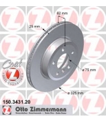 ZIMMERMANN 150343120 Тормозной диск пер BMW X3