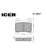 ICER 180517 Комплект тормозных колодок, диско