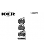 ICER - 180555 - Комплект тормозных колодок, диско