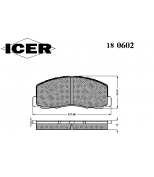 ICER - 180602 - Комплект тормозных колодок, диско