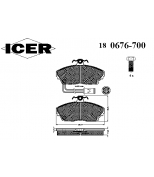 ICER - 180676700 - 180676700300001 Тормозные колодки дисковые