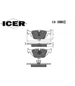 ICER 180802 Комплект тормозных колодок, диско