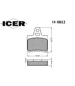 ICER - 180812 - Комплект тормозных колодок, диско