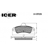 ICER - 180918 - Комплект тормозных колодок, диско