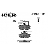 ICER - 180956700 - 180956700944001 Тормозные колодки дисковые