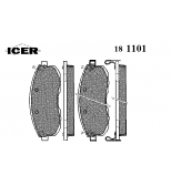ICER 181101 Комплект тормозных колодок, диско