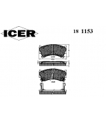 ICER - 181153 - Комплект тормозных колодок, диско