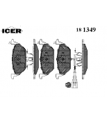 ICER - 181349 - Комплект тормозных колодок, диско
