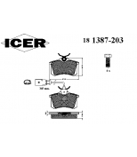 ICER 181387203 Комплект тормозных колодок, диско