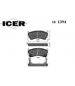 ICER - 181394 - Комплект тормозных колодок, диско
