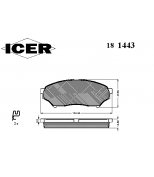 ICER - 181443 - Комплект тормозных колодок, диско