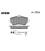 ICER - 181516 - Комплект тормозных колодок, диско