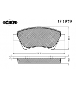 ICER - 181579 - Колодки тормозные