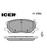 ICER 181584 Комплект тормозных колодок, диско