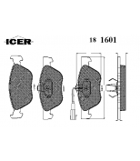 ICER - 181601 - Комплект тормозных колодок, диско