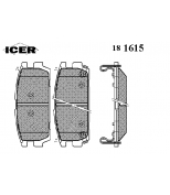 ICER 181615 Комплект тормозных колодок, диско