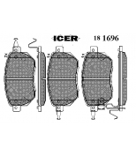 ICER 181696 Комплект тормозных колодок, диско