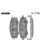 ICER - 181716 - Комплект тормозных колодок, диско