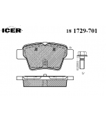 ICER - 181729701 - 181729701944001 Тормозные колодки дисковые