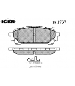 ICER 181737 Комплект тормозных колодок, диско