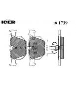 ICER - 181739 - Комплект тормозных колодок, диско