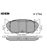 ICER - 181764 - Комплект тормозных колодок, диско