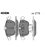 ICER 181775 Комплект тормозных колодок, диско