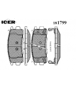 ICER - 181799 - Комплект тормозных колодок, диско