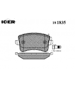 ICER - 181835 - Комплект тормозных колодок, диско