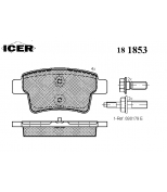 ICER - 181853 - Комплект тормозных колодок, диско
