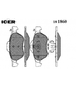 ICER - 181860 - Комплект тормозных колодок, диско