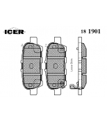 ICER - 181901 - Комплект тормозных колодок, диско