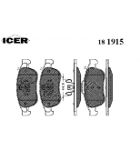 ICER - 181915 - Комплект тормозных колодок, диско