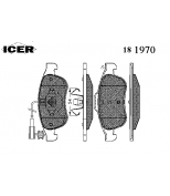 ICER - 181970 - Колодки тормозные дисковые ICER