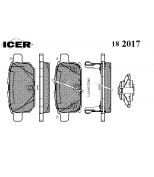 ICER - 182017 - 25258 колодки задн Suzuki Swift 10- Icer