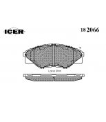 ICER - 182066 - Колодки тормозные дисковые, комплект 182066