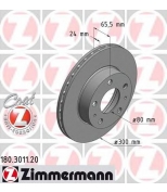 ZIMMERMANN 180301120 Диск тормозной PSA/FIAT Coat Z