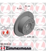 ZIMMERMANN 180302020 тормозной диск
