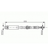 BOSCH - 1987476993 - Шланг тормозной передний левый/правый 04-