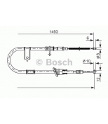 BOSCH - 1987477055 - ТОРМОЗНОЙ ТРОС