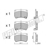 FRITECH - 2030 - Колодки тормозные дисковые передние Mazda 323 89-91, Kia Rio