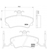 TEXTAR - 2023602 - Колодки тормозные дисковые передн RENAULT: ESPACE II 91-96