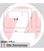 ZIMMERMANN - 203411751 - Гальмiвнi колодки дисковi