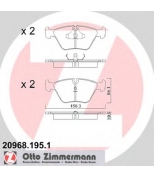 ZIMMERMANN - 209681951 - Комплект тормозных колодок, диско