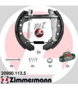 ZIMMERMANN - 209901135 - Комплект тормозных колодок