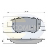 COMLINE - CBP01748 - Колодки пер fiat idea 1.9jtd/lan musa 1.3-1.9d 04-