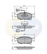 COMLINE - CBP12044 - Колодки fiat 500 08 -/500c 09 -/punto 10 -